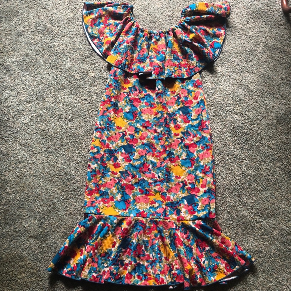 LuLaRoe NWOT Cici Floral Dress Size Medium